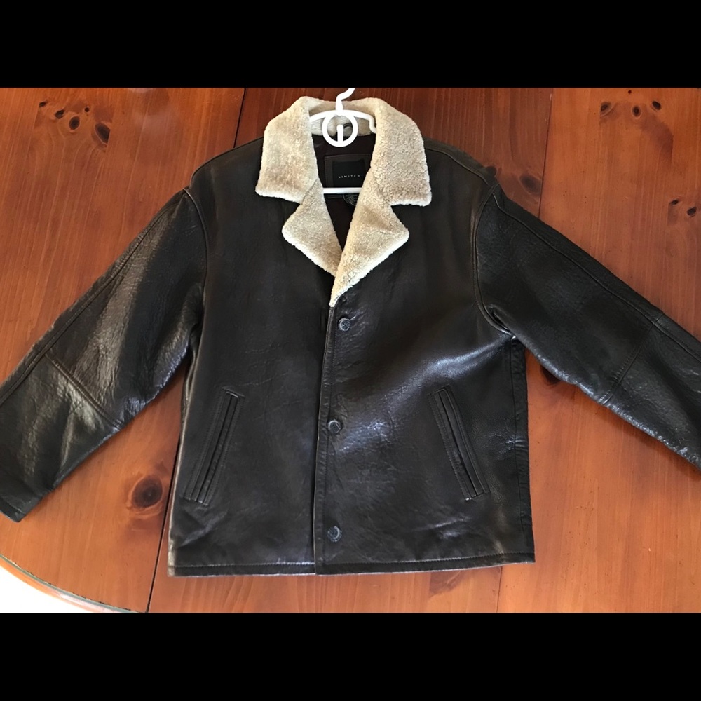 Vintage Genuine Leather Coat by the Limited